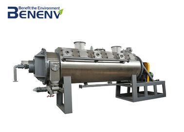 Máquina do secador da lama de água de esgoto 7,5 quilowatts da eficiência de secagem alta para a lama de água de esgoto