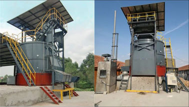 Desperdício orgânico da eficiência que aduba o bioreactor fechado do adubo da máquina