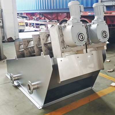 imprensa giratória do multi disco do tratamento de águas residuais 0.8ton/H que seca