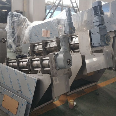 Máquina 1t/H da imprensa da lama das águas residuais do desidratador de baixo nível de ruído