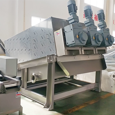 Imprensa de parafuso da placa da máquina do desidratador da lama multi para o tratamento da lama ativada